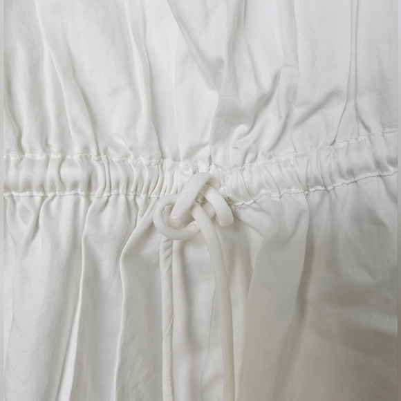 By Anthropologie Women's One-Piece Pull-On Cotton Bloomer Romper in White, MED - Picture 8 of 13